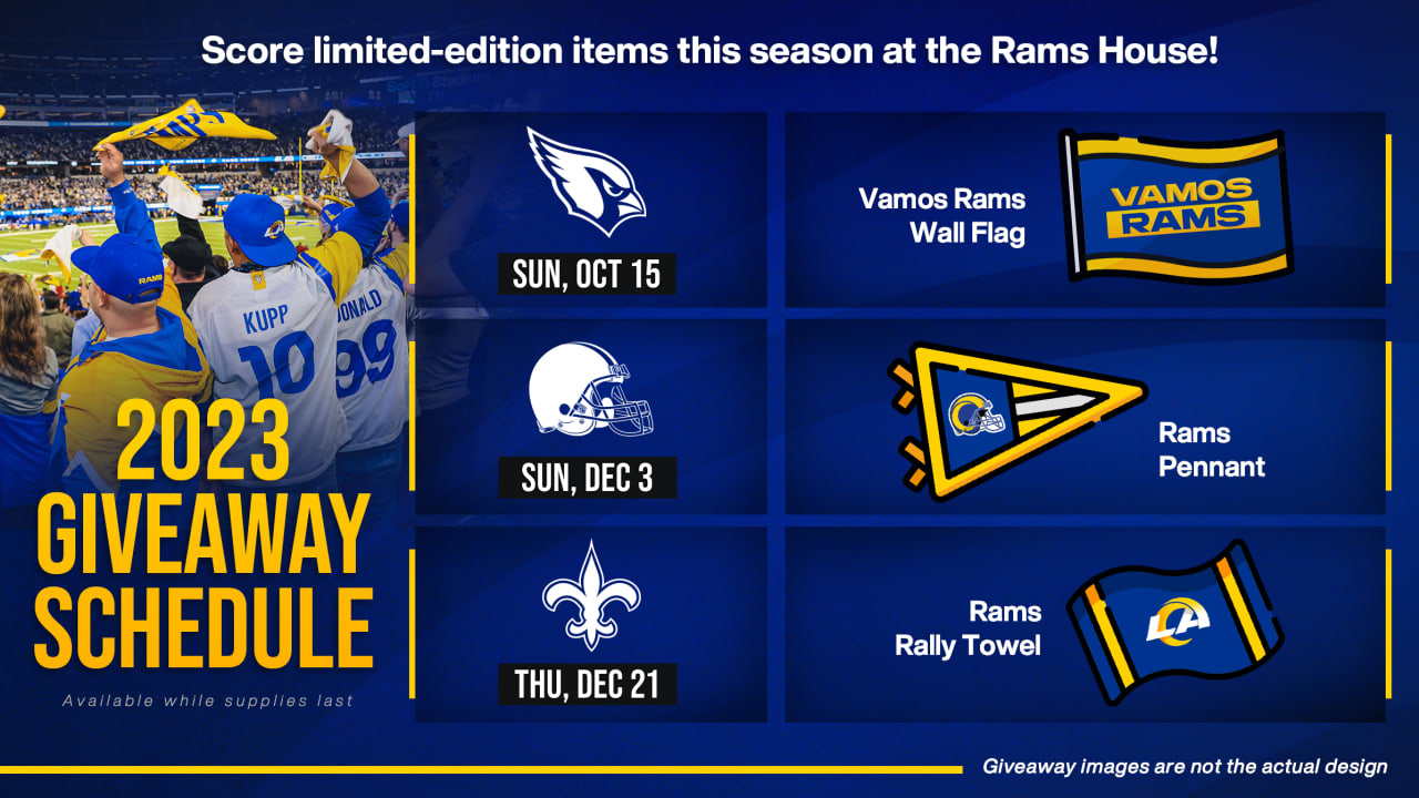 Los Angeles Rams announce 2023 giveaway schedule for select home games