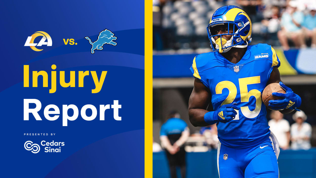 LA Rams injury report: RB Sony Michel questionable, but expected to play  vs. Lions - Pride Of Detroit