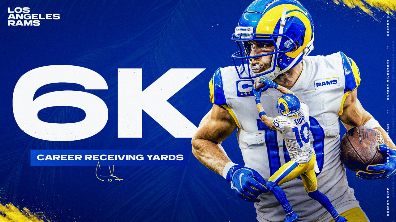 Rams wide receiver Cooper Kupp becomes 21st active receiver to