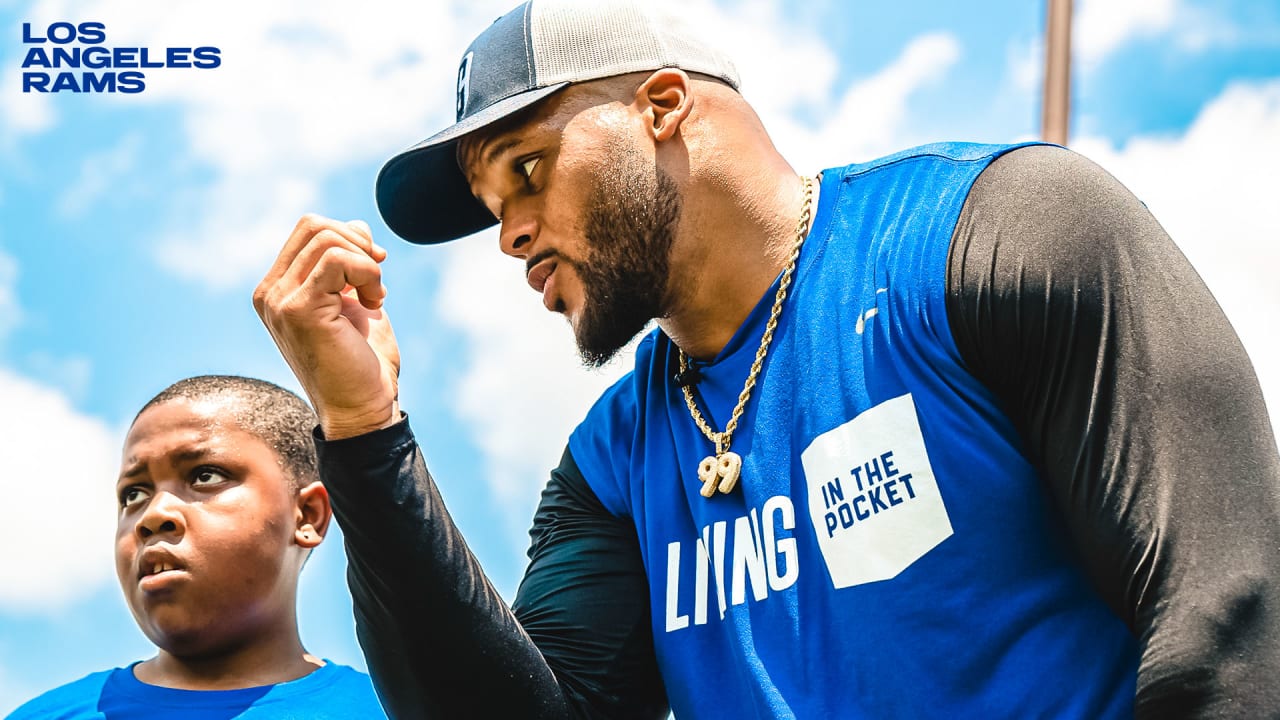 : Youth Aaron Donald Royal Los Angeles Rams