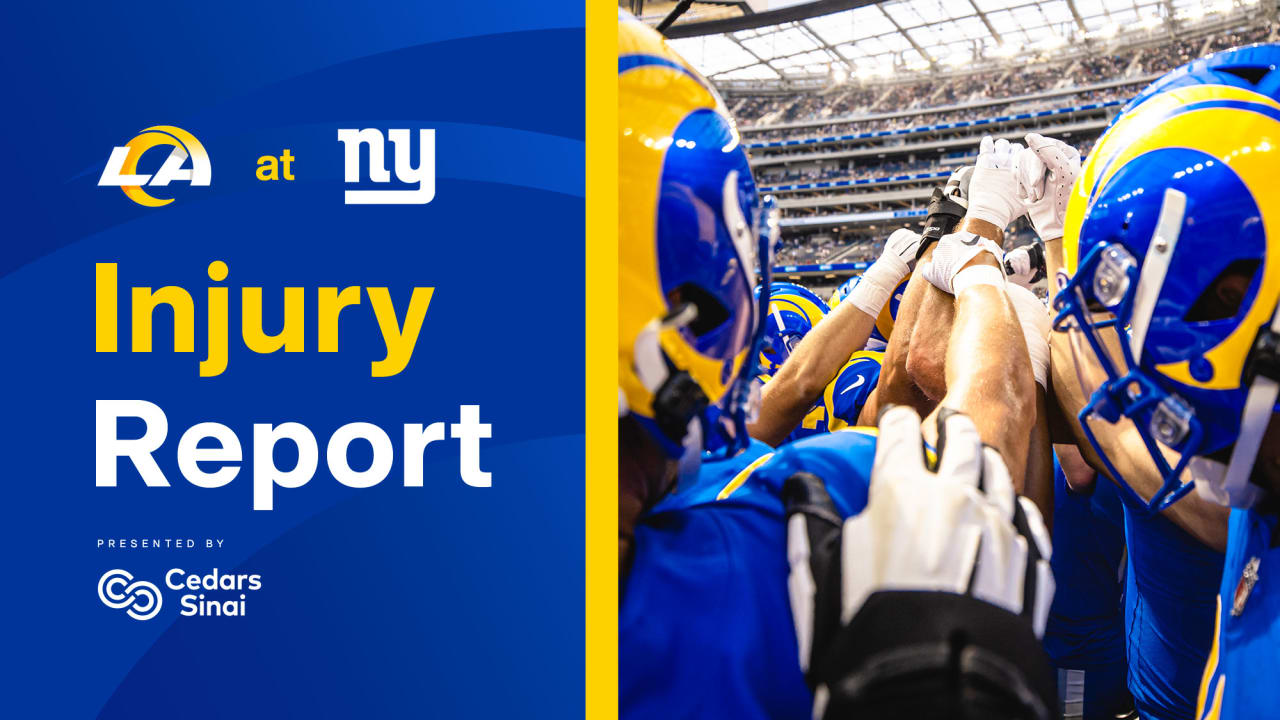 Week Six Injury Report: Rams At Giants - LAFB Network