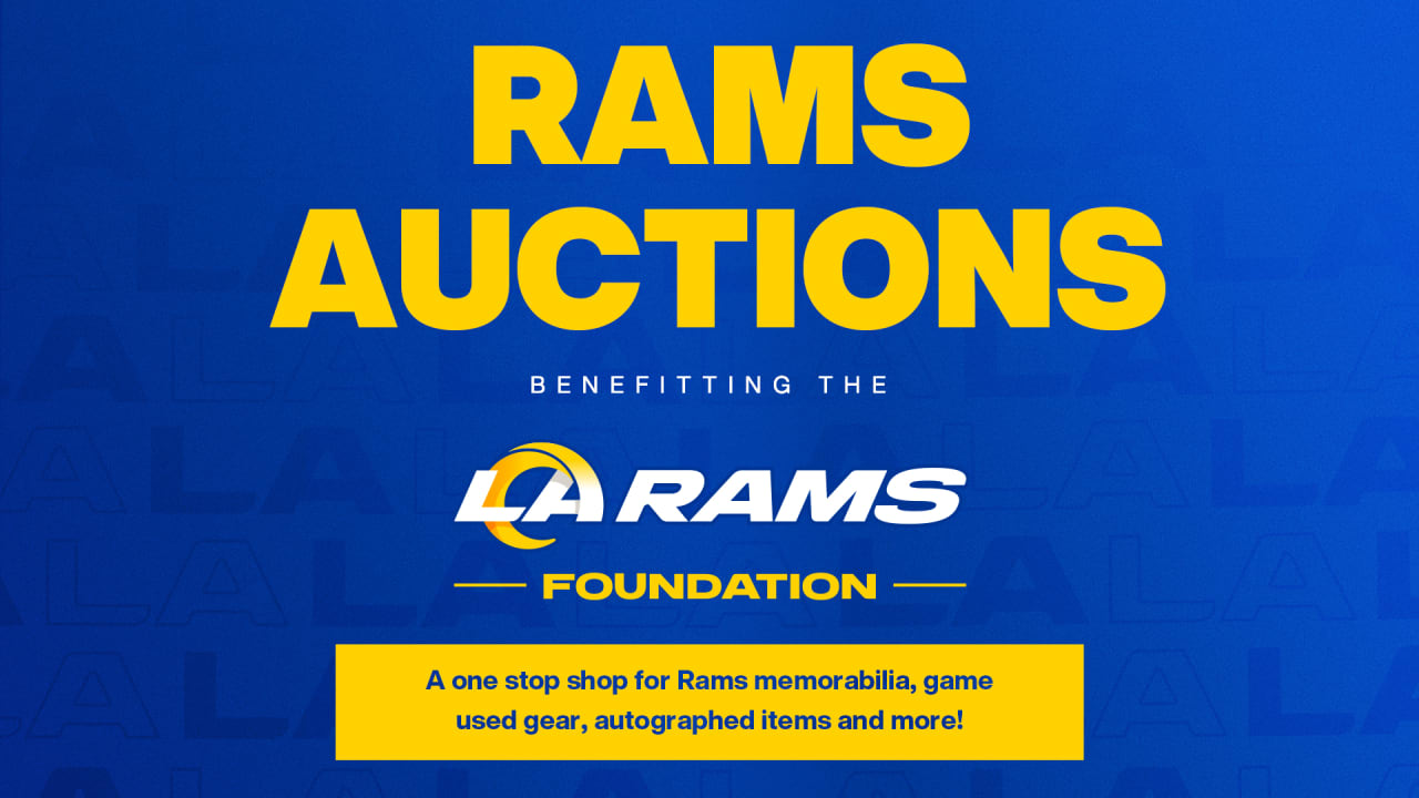 Rams launch official auction site with proceeds to support community  outreach programs