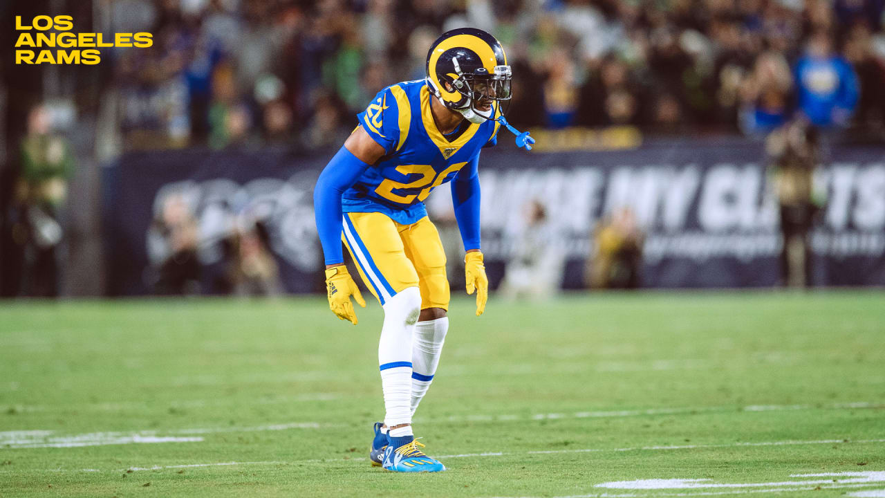 Mavin  2020 Score Jalen Ramsey Rams Base 304 First Card In Rams Jersey?