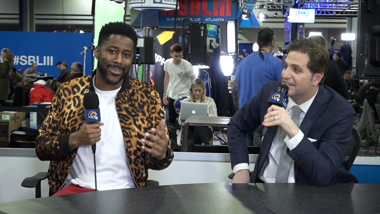 GMFB Hosts Peter Schrager and Nate Burleson stop by the set