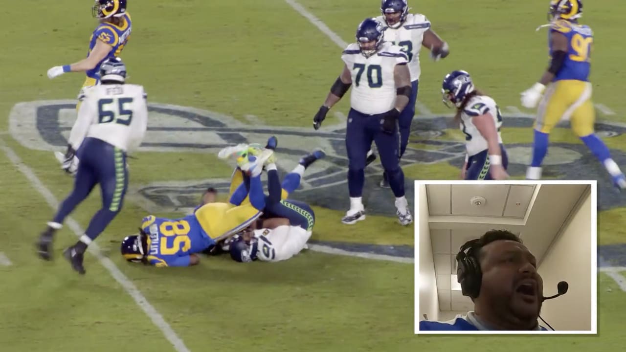 Rams Spanish radio call  Aaron Donald sack vs Cowboys #shorts 