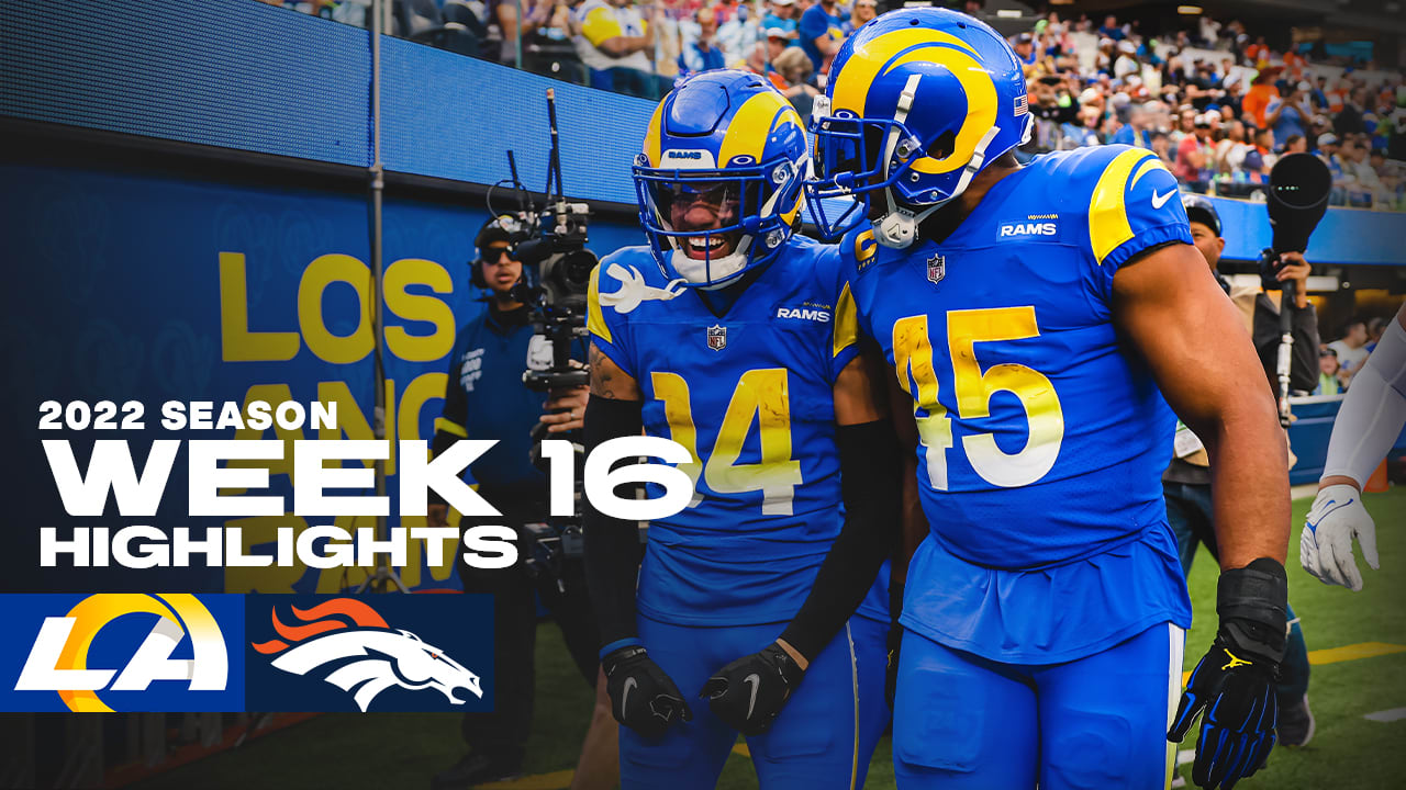 Denver Broncos vs. Los Angeles Rams  2022 Week 16 Game Highlights 