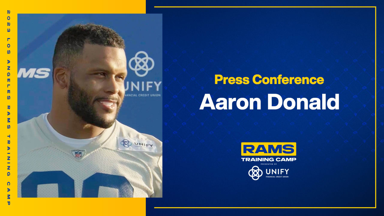 Los Angeles Rams defensive lineman Aaron Donald is back