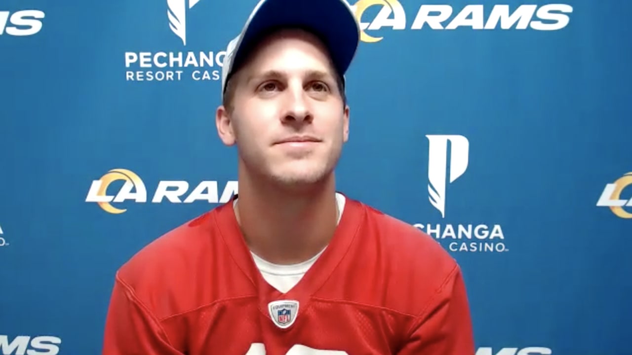 Jared Goff on how his thumb feels, facing Seahawks in playoffs