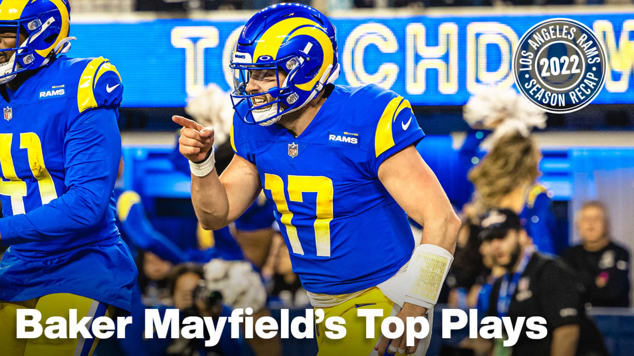 Highlights Los Angeles Rams quarterback Baker Mayfield's electric top plays of the 2022 season
