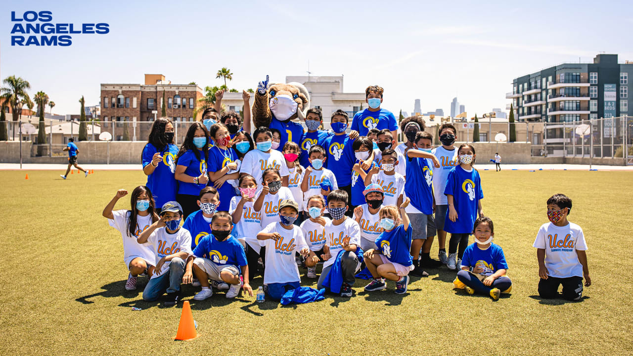 PHOTOS: Rams partner with LA Education Recovery Fund to host football ...