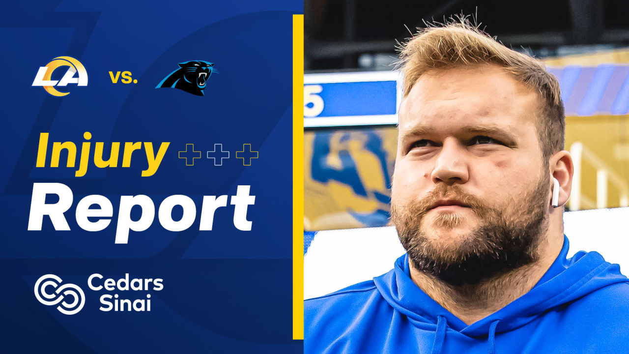 Injury Report 10/14: Rams running back Cam Akers and center Brian Allen  ruled out for Week 6 vs. Panthers; wide receiver Cooper Kupp, tight end  Tyler Higbee and defensive lineman Aaron Donald questionable but expected  to play