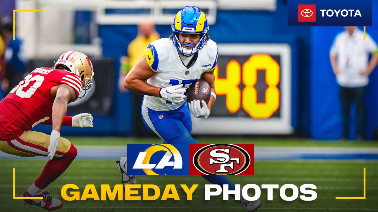 PREGAME PHOTOS: Rams hit the field at SoFi Stadium for pregame warmups  ahead of 2023 home opener vs. 49ers