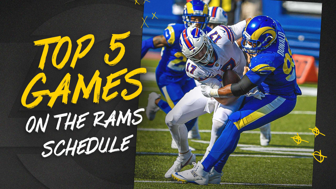 Top five games on the Rams' 2022 schedule