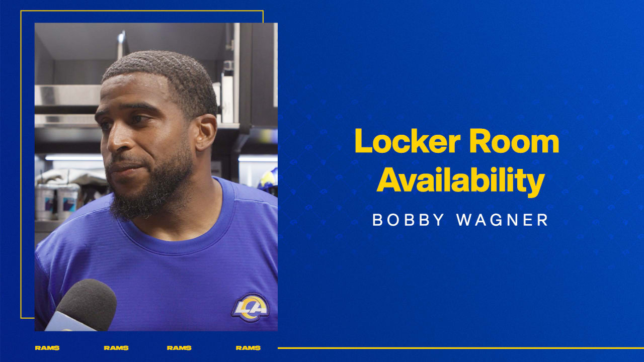 Los Angeles Rams linebacker Bobby Wagner open locker room press