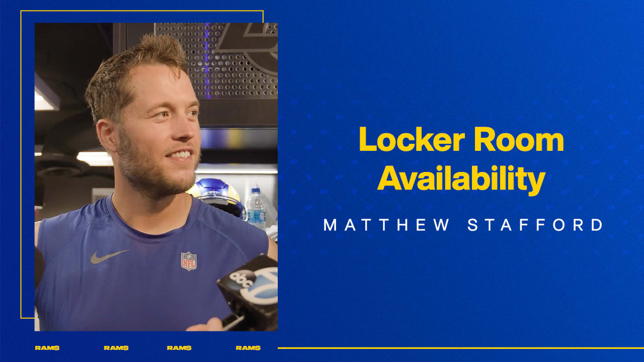 Los Angeles Rams Open Locker Room | Rams quarterback Matthew Stafford ...