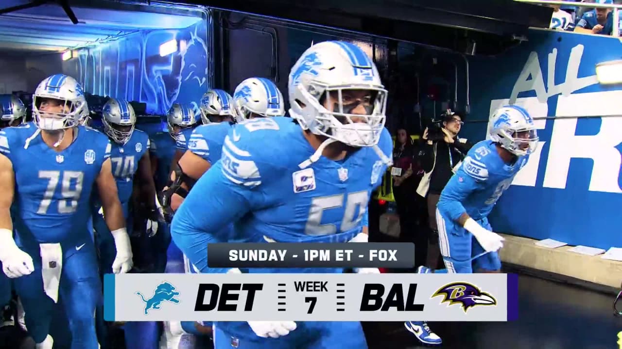Lions vs. Ravens Preview Week 7 | NFL Network