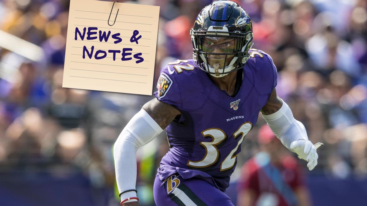 BALTIMORE, MD - OCTOBER 17: Baltimore Ravens free safety DeShon