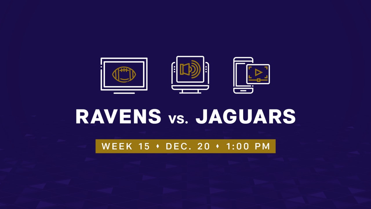 Ravens vs. Jaguars: How to watch, game time, TV schedule