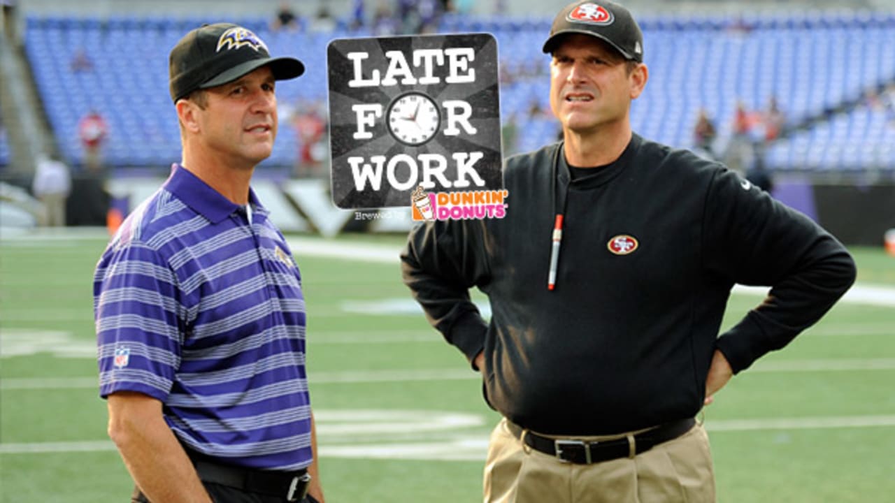 John Harbaugh denies report that family is pushing Jim Harbaugh to