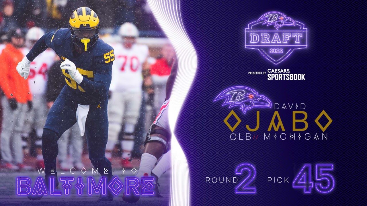 Ravens select OLB David Ojabo with 45th Pick in the 2022 NFL Draft