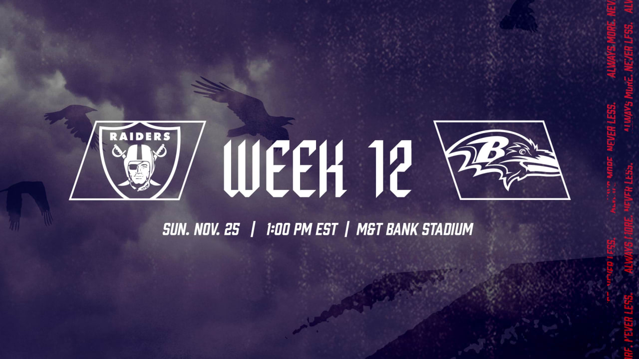 Everything You Need To Know: Ravens Vs. Raiders