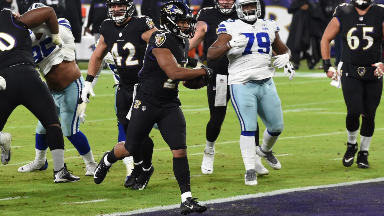 Dallas Cowboys at Baltimore Ravens, Week 13, December 8, 2020