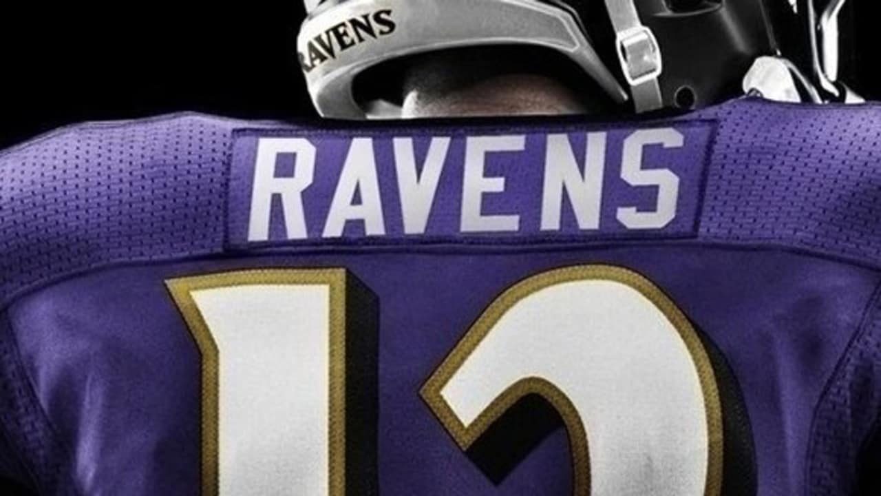 baltimore ravens jersey redesign (2/3) giving the ravens a more gothic look  with a nod to their namesake in the shoulder/number…