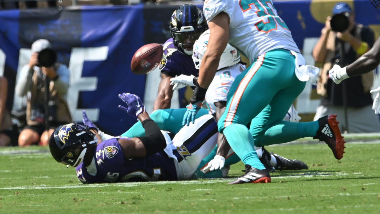 Ravens Marcus Williams Intercepts Dolphins QB For Second Time