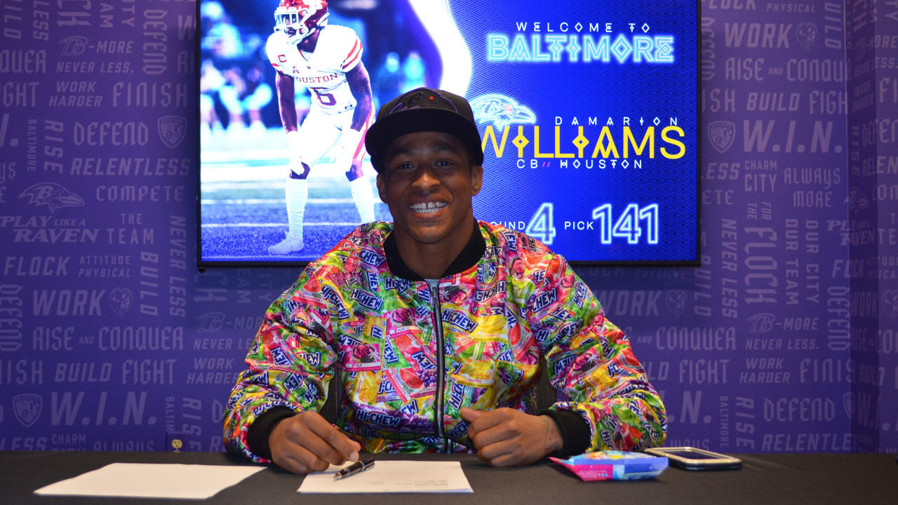 Ravens select CB Damarion Williams at No. 141 overall in 2022 NFL