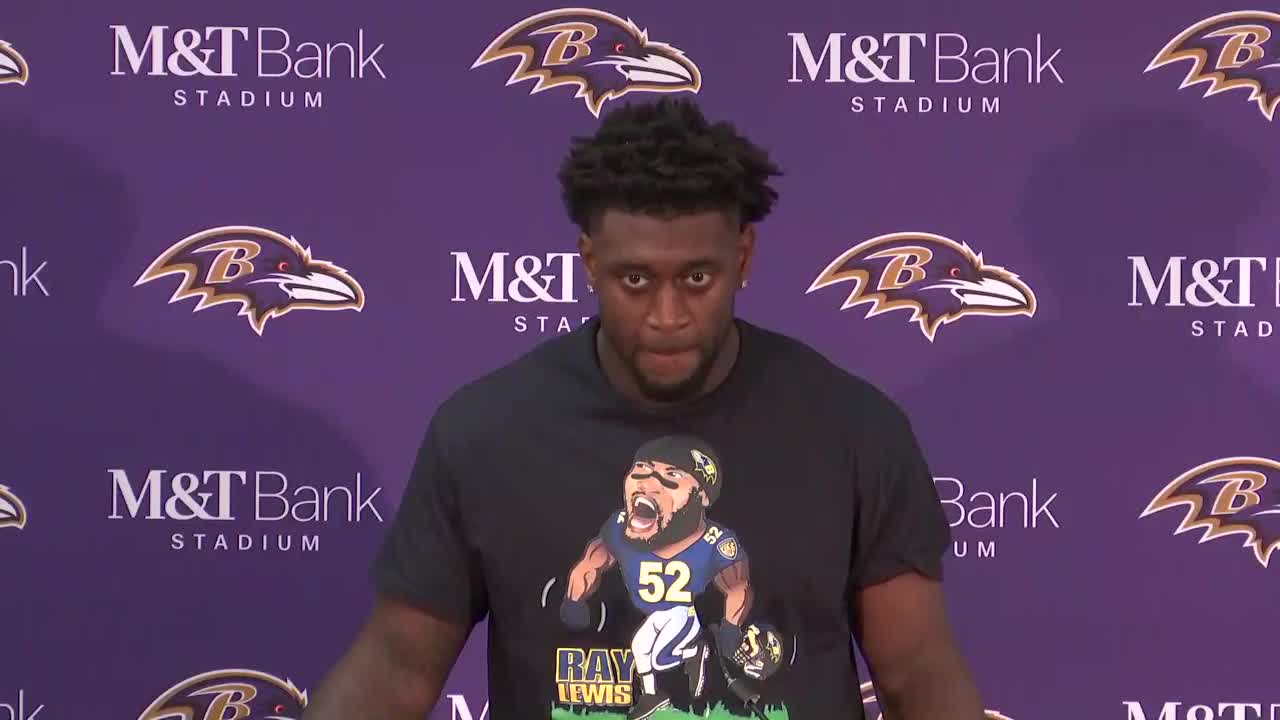 Patrick Queen Explains His Ray Lewis T-Shirt