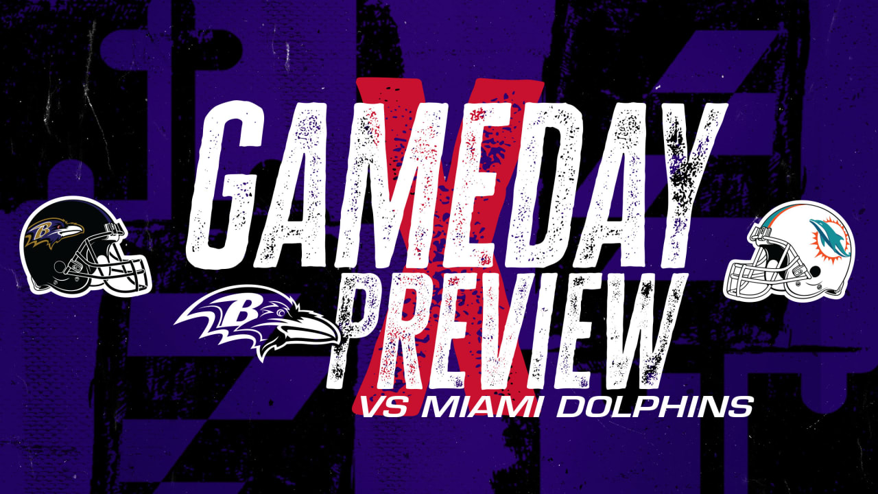 Gameday Preview Ravens vs. Dolphins, Week 2 2022