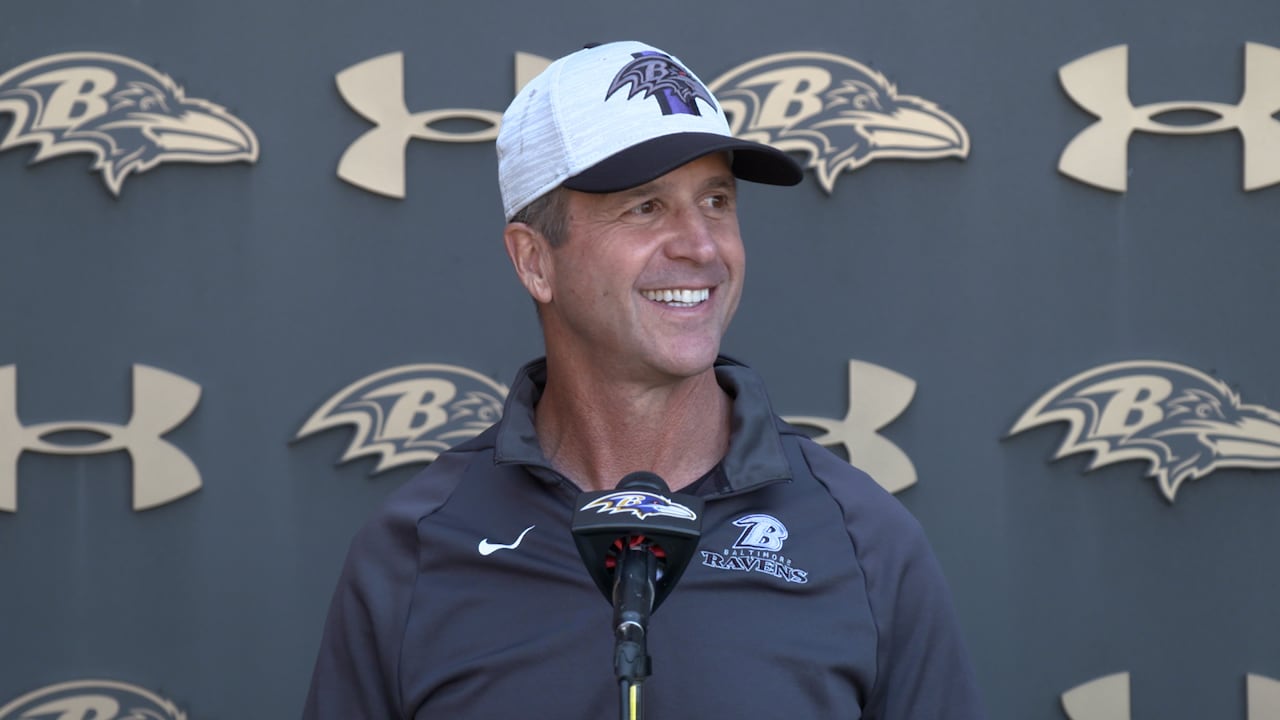 John Harbaugh Ravens Run Game Is Coming Together