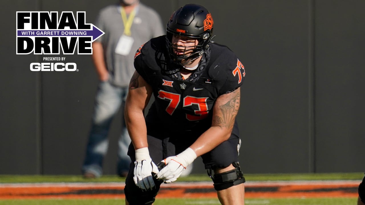 Pro Football Focus has the Steelers selecting Oklahoma State OT Teven  Jenkins at 24th overall