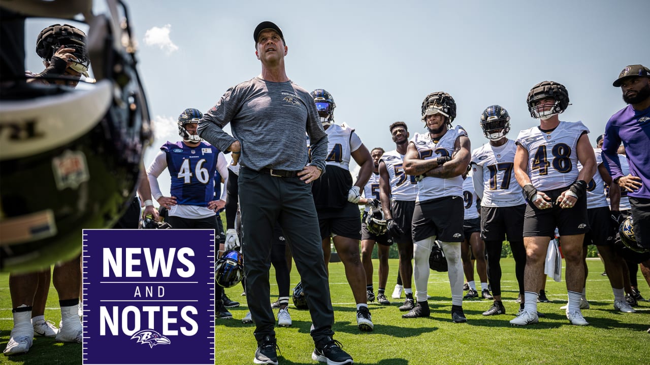 Baltimore Ravens safety Geno Stone works out during the team's NFL football  training camp practice at M&T Stadium, Saturday, July 30, 2022, in Baltimore.  (AP Photo/Julio Cortez Stock Photo - Alamy