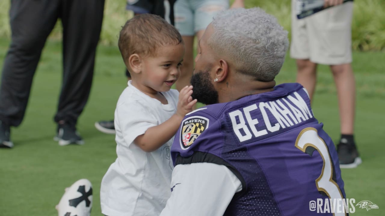 Ravens' Odell Beckham Jr. at youth football camp