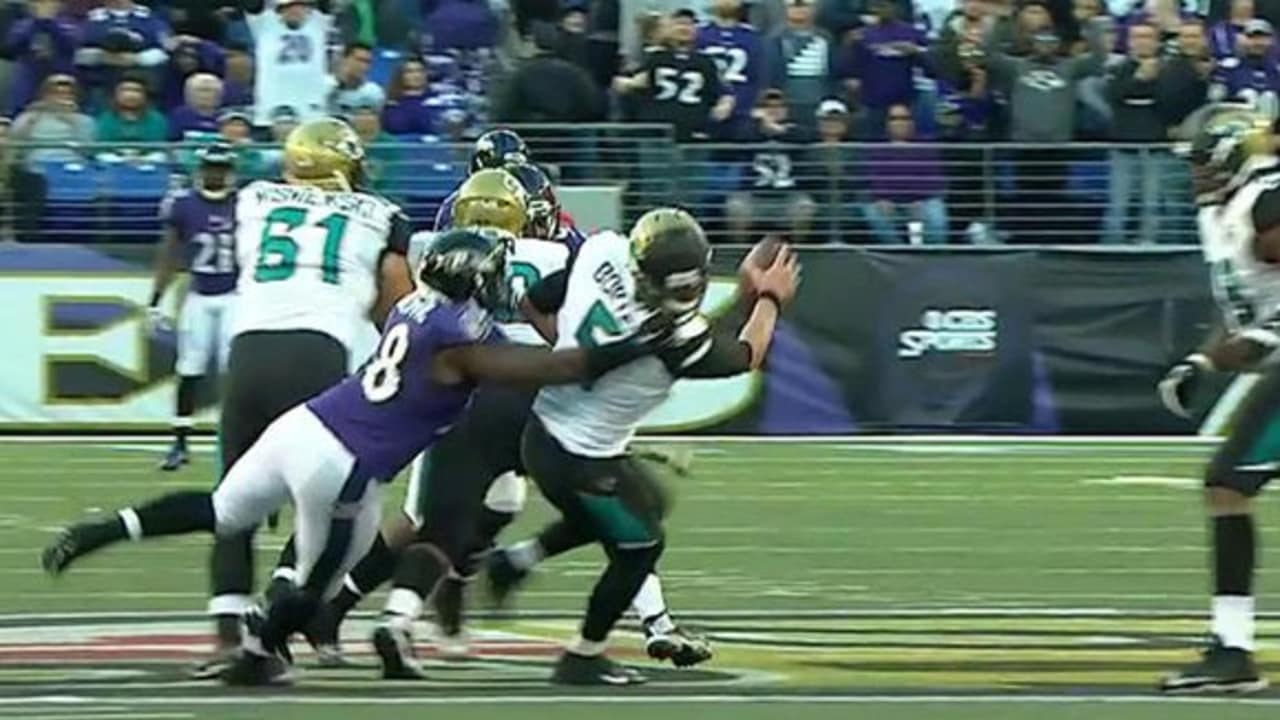 NFLN Dumervil Commits Crucial Face Mask Penalty