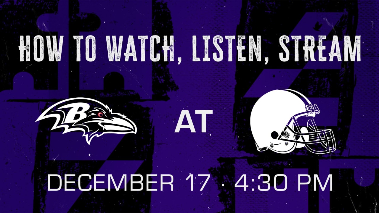 Cleveland Browns vs. Baltimore Ravens: How to Watch, Listen and