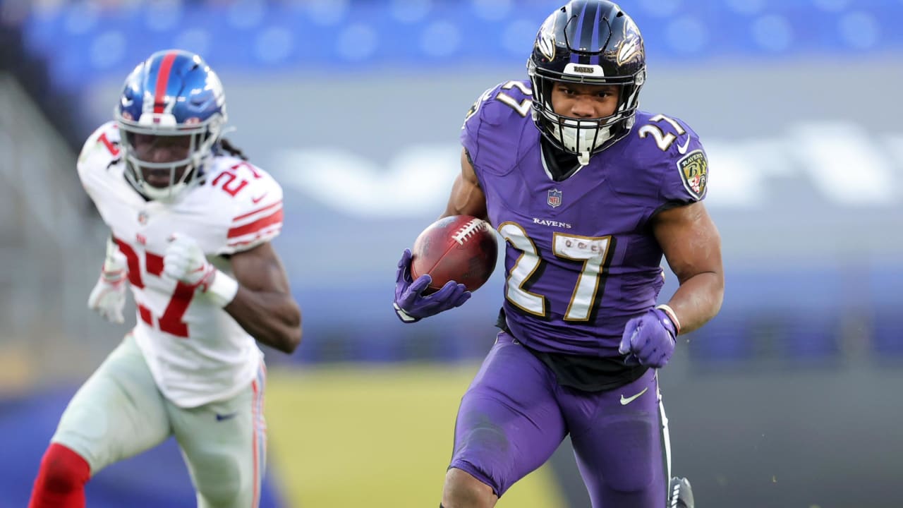 New York Giants at Baltimore Ravens, Week 16, M&T Bank Stadium, December 27, Run Game, J.K. Dobbins, Gus Edwards - Vimarsana News