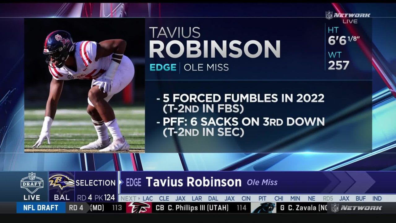 Ravens 2023 draft: Baltimore picks EDGE Tavius Robinson with No. 124 pick -  Baltimore Beatdown