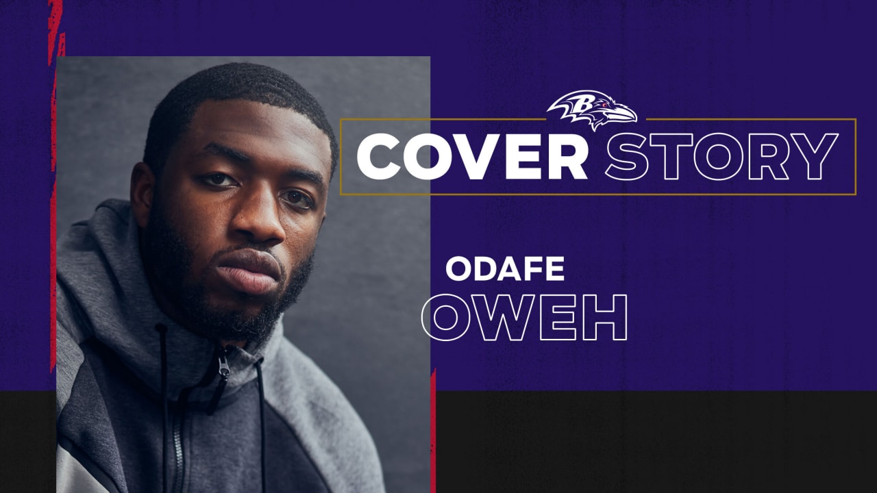 Baltimore Ravens Autographed Signed Odafe Jayson Oweh Logo