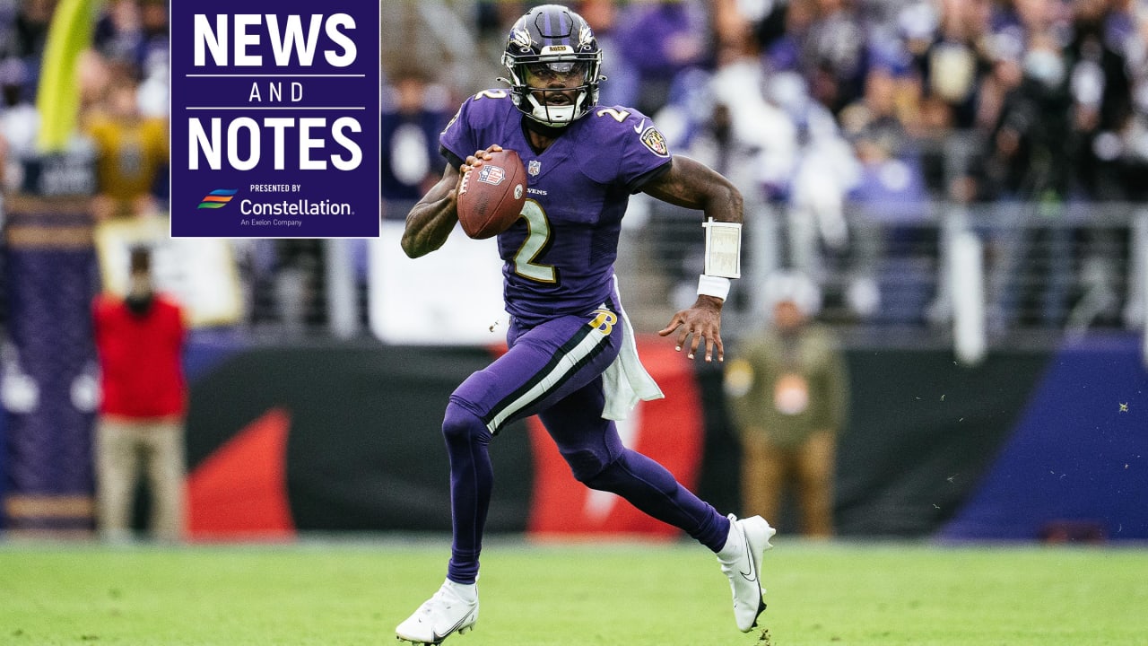 QB Tyler Huntley to start for Ravens vs. Steelers with Lamar