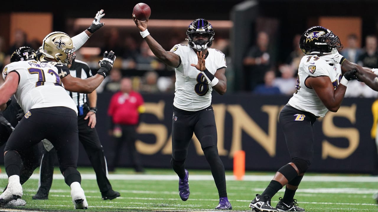 lamar jackson saints uniform