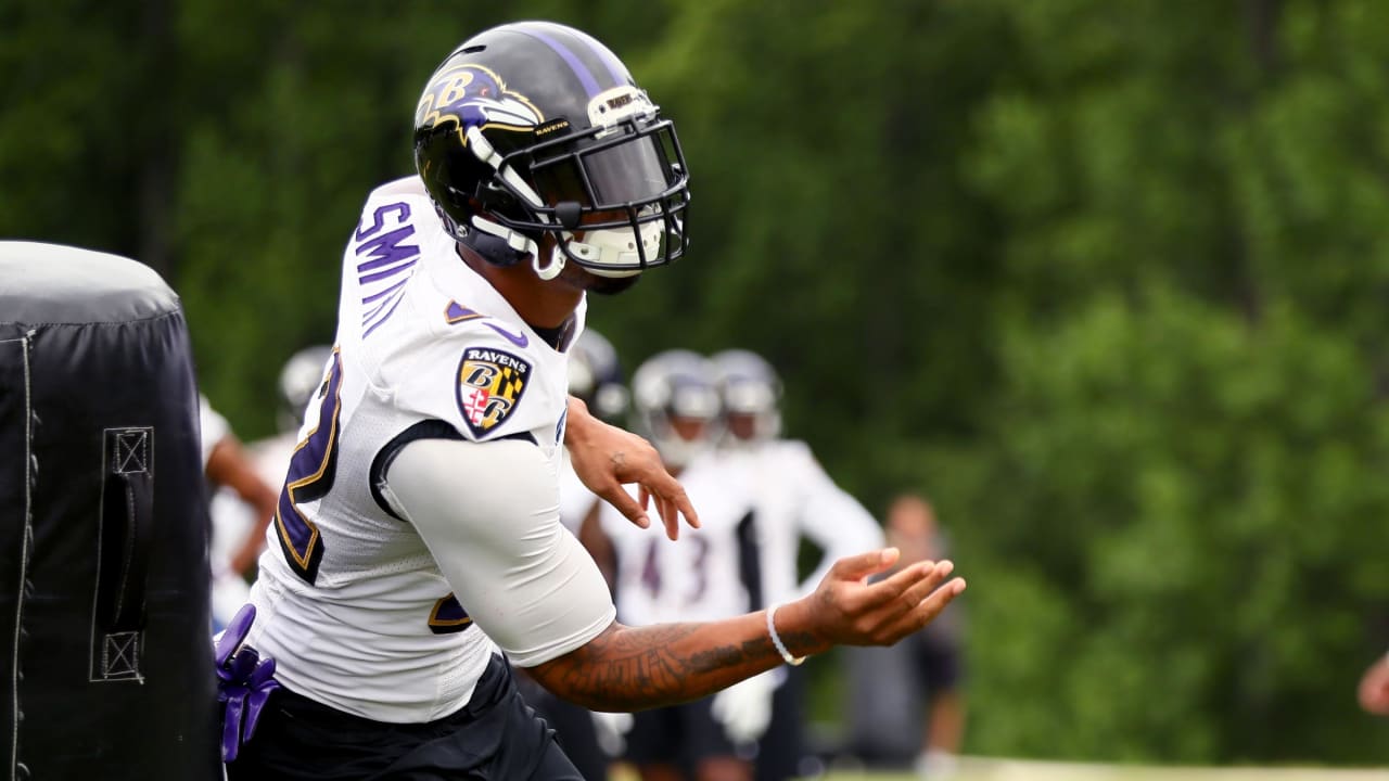 Baltimore Ravens running back Christopher Ezeala is shown before a