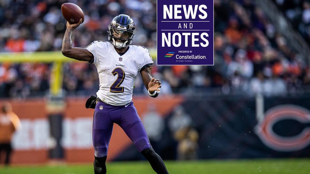 Ravens' Tyler Huntley on COVID-19 list, will not play Sunday