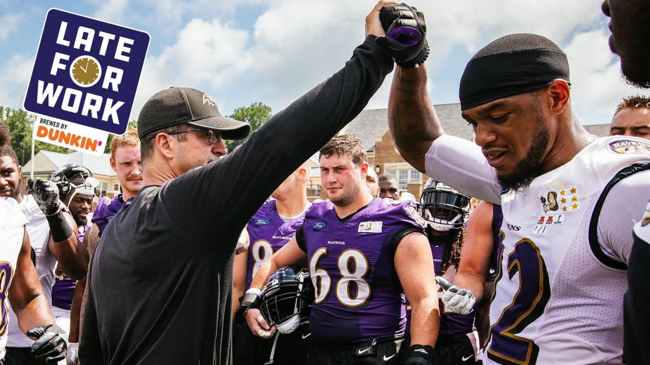 Baltimore Ravens safety Ed Reed lifts the Lombardi trophy with