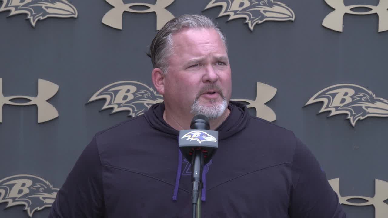 Greg Roman Talks About Ravens' Running Back Rotation