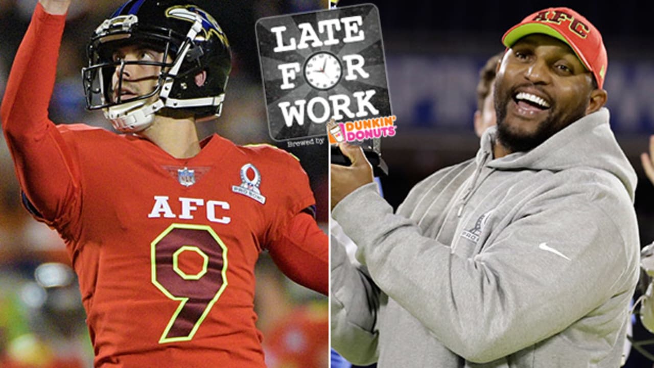 Late For Work 1/30: Justin Tucker's Sick One-Handed Catch; Ray Lewis'  Inspiring Pro Bowl Speech