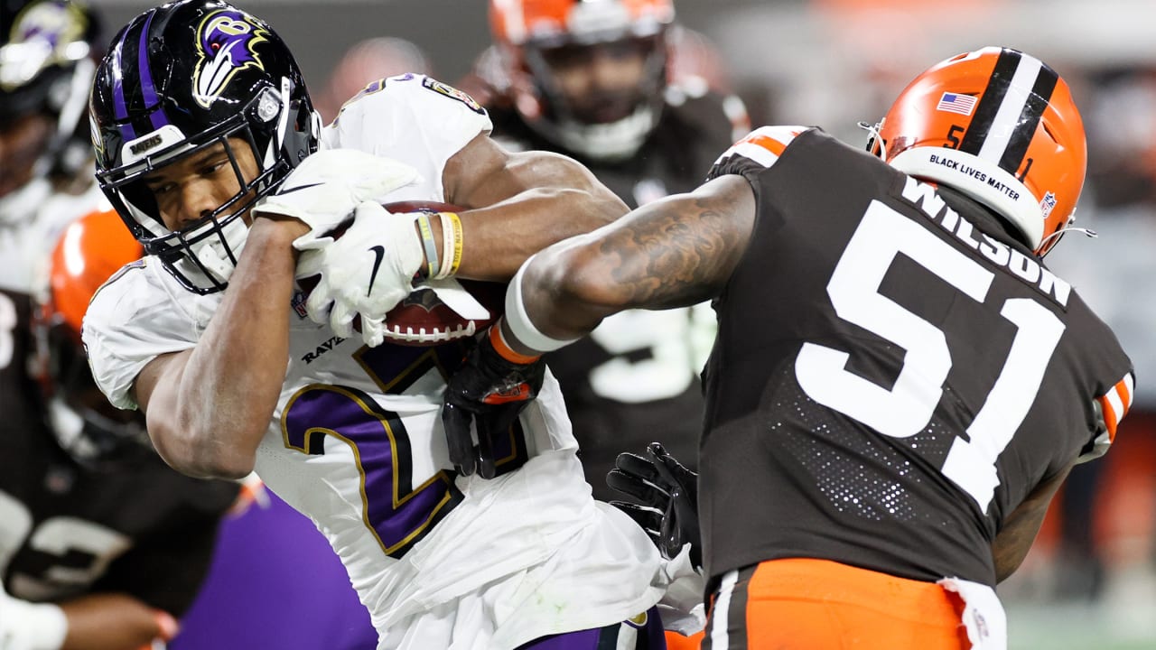 Baltimore Ravens at Cleveland Browns, Week 14, December 14, 2020 Highlights J.K. Dobbins