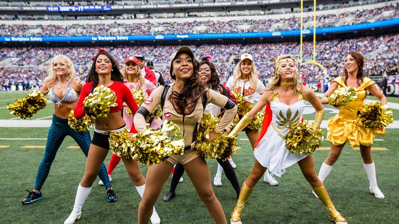 Colts Cheerleaders in the best Halloween costumes Sunday