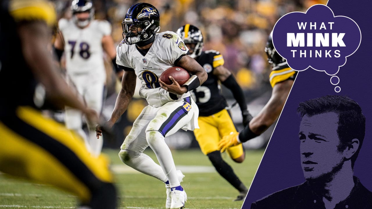 Lamar Jackson, Baltimore Ravens' offense mix highlights with miscues in  first half vs. Steelers 